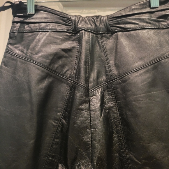 VINTAGE CAYENNE LEATHER HIGH RISE PANTS - Picture 10 of 11